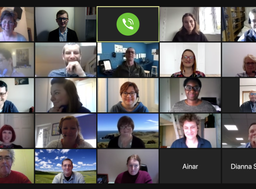 Screenshot of meeting attendees on Zoom