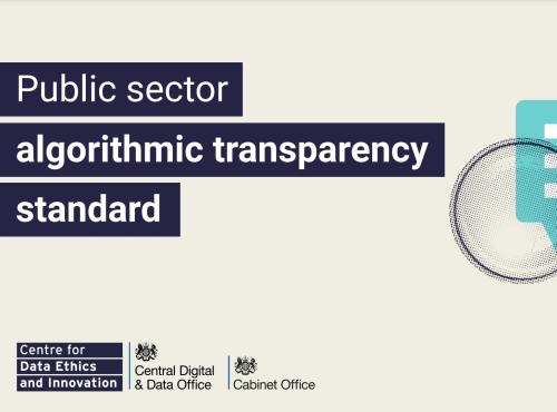 Public sector algorithmic transparency standard graphic