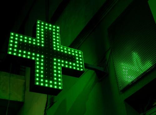 Pharmacy green cross