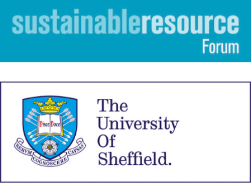 Two logos, for the Sustainable Resource Forum and The University of Sheffield.