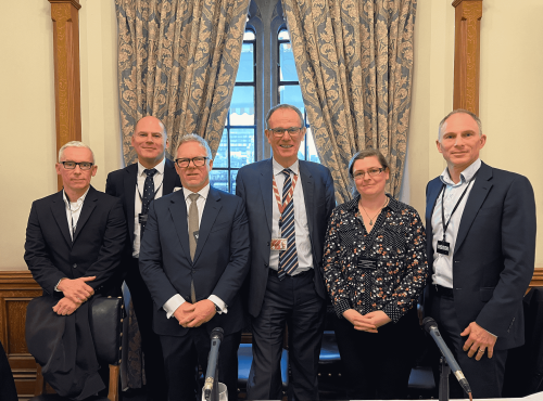 Panellists and Lord Teverson lined up