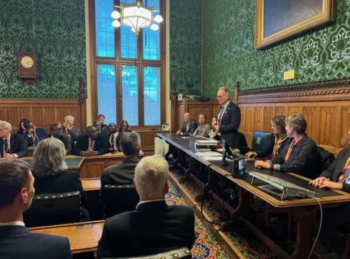 Simon Opher MP chairing