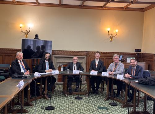 Delegates and Chair, Paul Davies MP at the parliamentary workshop