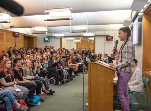Greta Thunberg addresses Parliament at All-Party Parliamentary Climate Change Group meeting