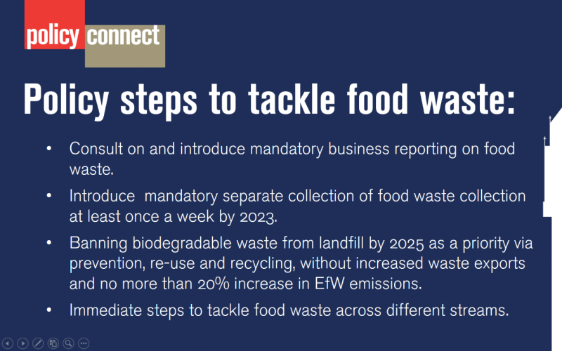 Policy steps to tackle food waste (also from article)