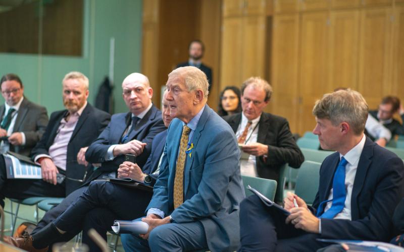 Barry Sheerman MP asking a question