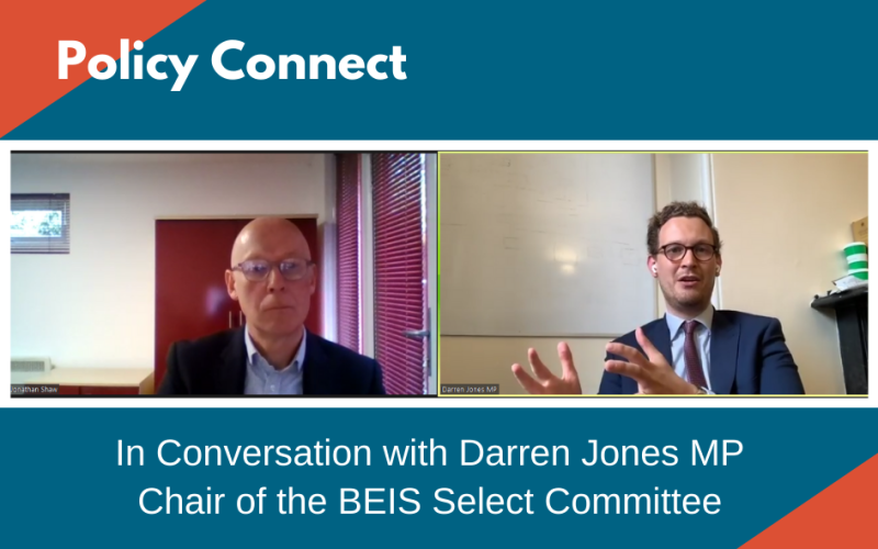 Darren Jones MP on Policy Connect Webinar