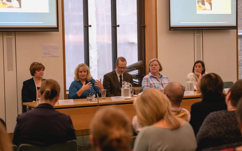 Liz Hewson, Carolyn Young, Kim Bates, Dr Michael Clarke, Prof. Janice Murray