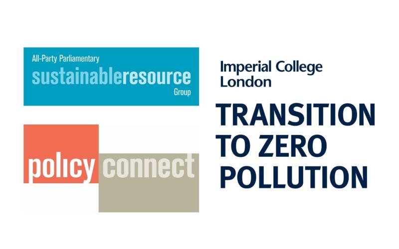 Transition to Zero Pollution (Imperial College London), Policy Connect, ASPRG logos
