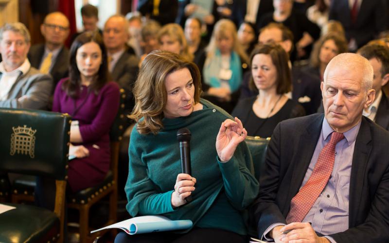 Gillian Keegan MP and Gordon Marsden MP at Higher Education Commission report launch