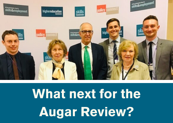 What next for the Augar Review? Baroness Sue Garden with Philip Augar, Baroness Alison Wolf and members of Policy Connect's Education and Skills team