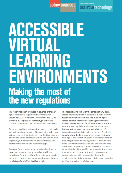 APPG Assistive Technology - Virtual learning environments report